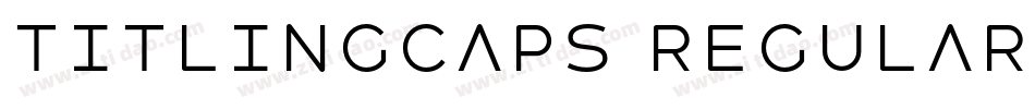 TitlingCaps Regular字体转换